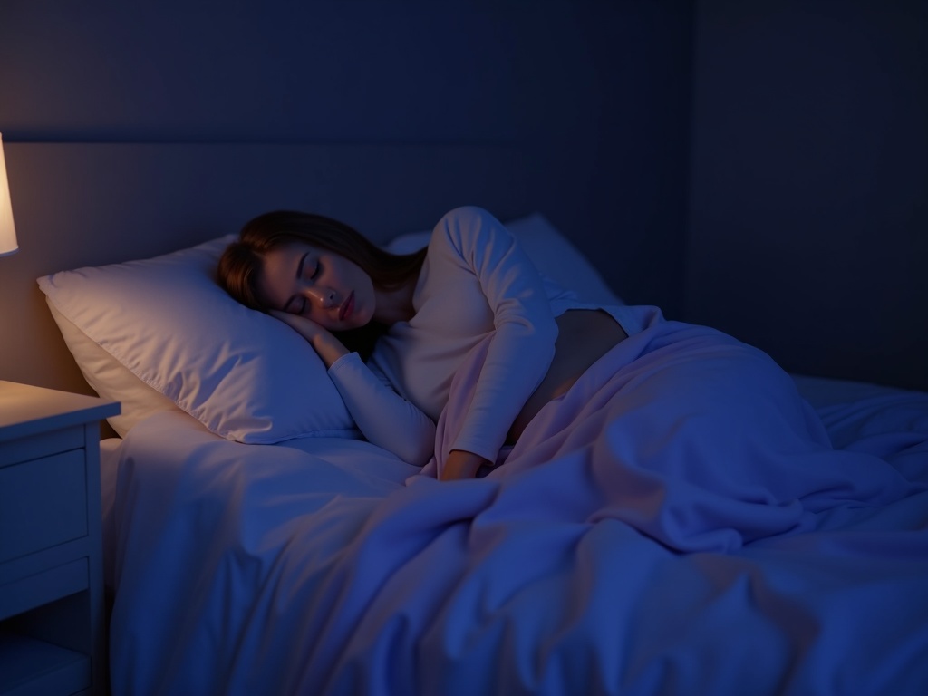 Calming sleep environment for managing pregnancy insomnia